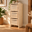 Steigerhouten opbergkast Marvin naturel.webp