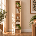Houten boeken-opbergkast small naturel.webp