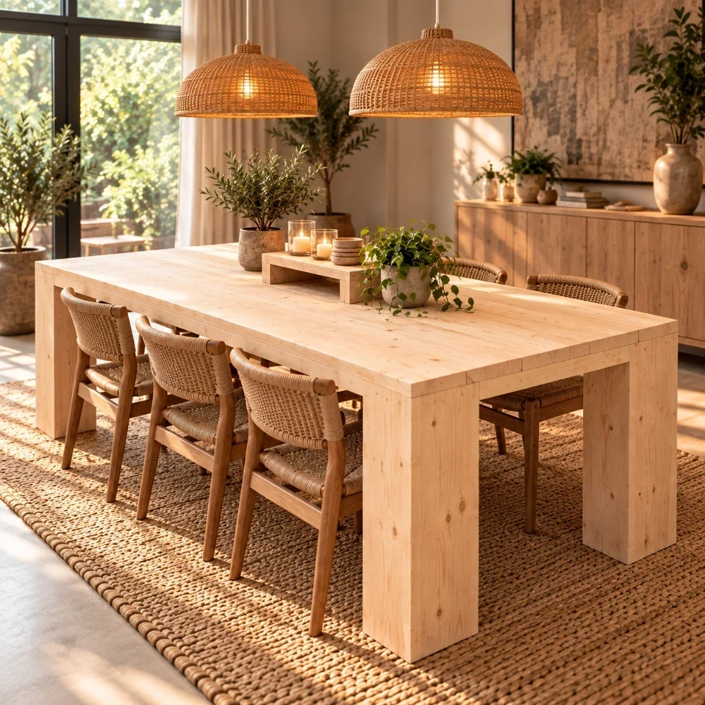 Houten robuuste tafel mammuth naturel.webp