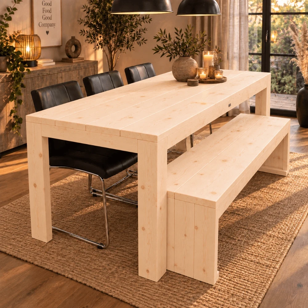 Houten tafel Stein naturel.webp