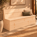 Houten zitbank Janny met klep naturel.webp