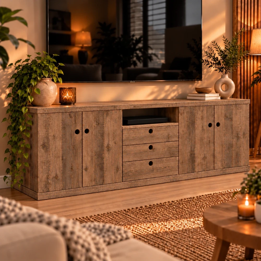 Houten tv meubel tryntsje- verouderd.webp