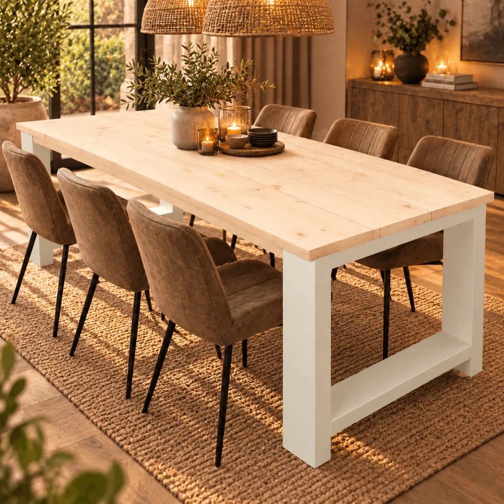 Steigerhouten tafel Riverdale naturel.webp