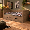 Houten bedbank Mike.webp