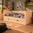 Houten Bedbank Mike