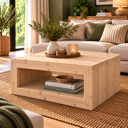 Houten Salontafel Anouck met opbergruimte