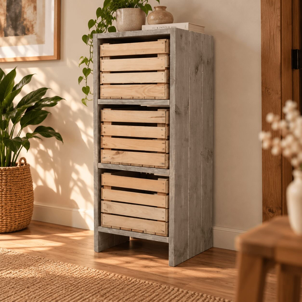 Houten opbergkast Marvin