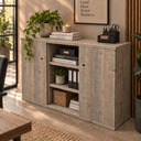 Houten dressoir / kantoorkast Saako
